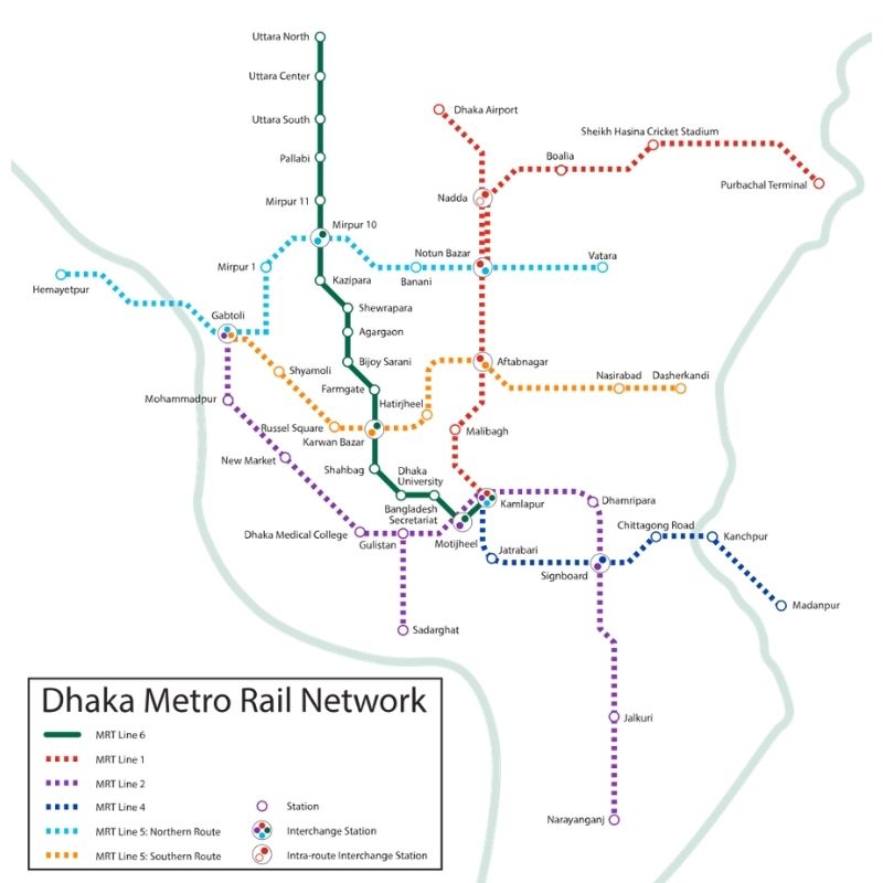Dhaka Metro Rail Network